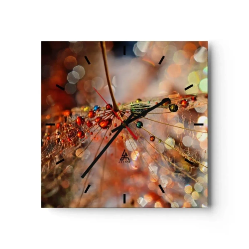 Vægur, Uret - Trådet på et edderkoppespind - 40x40 cm