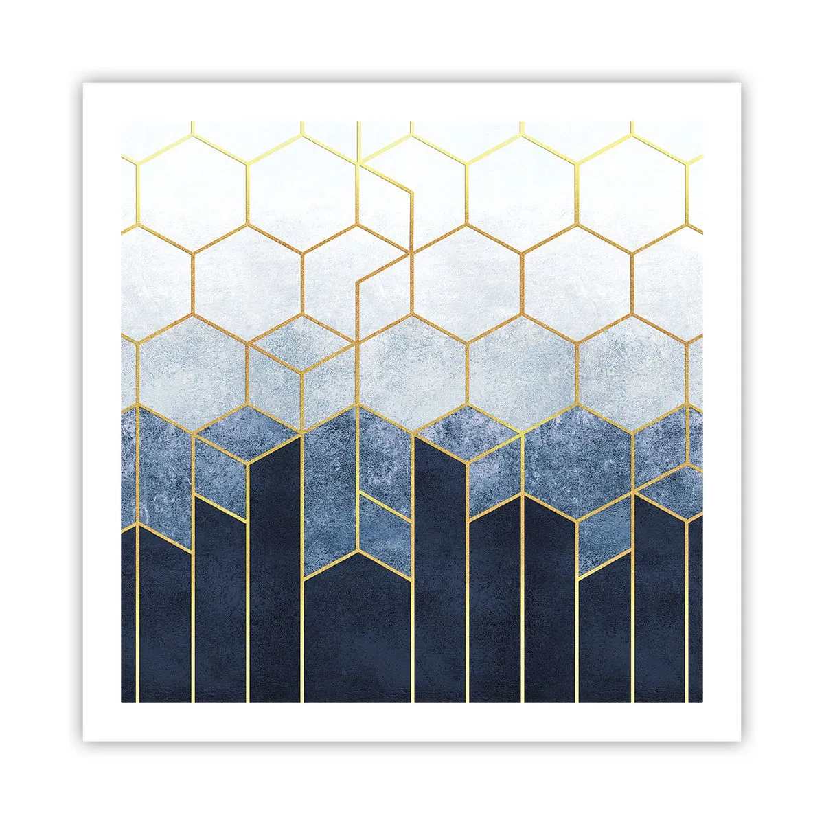 Plakat - Komposition i synkoperet rytme - 60x60 cm