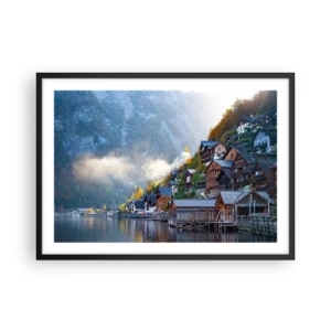 Plakat i sort ramme - Alpine climes - 70x50 cm