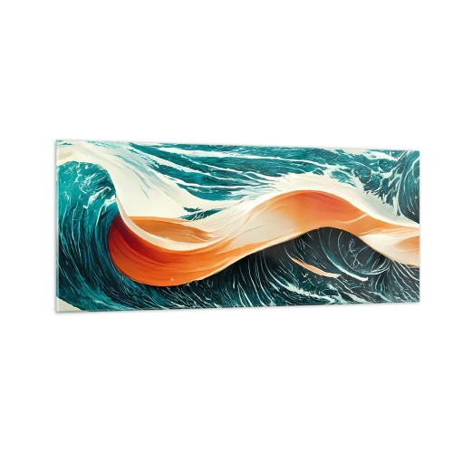 Billede på glas - Surferens drøm - 100x40 cm