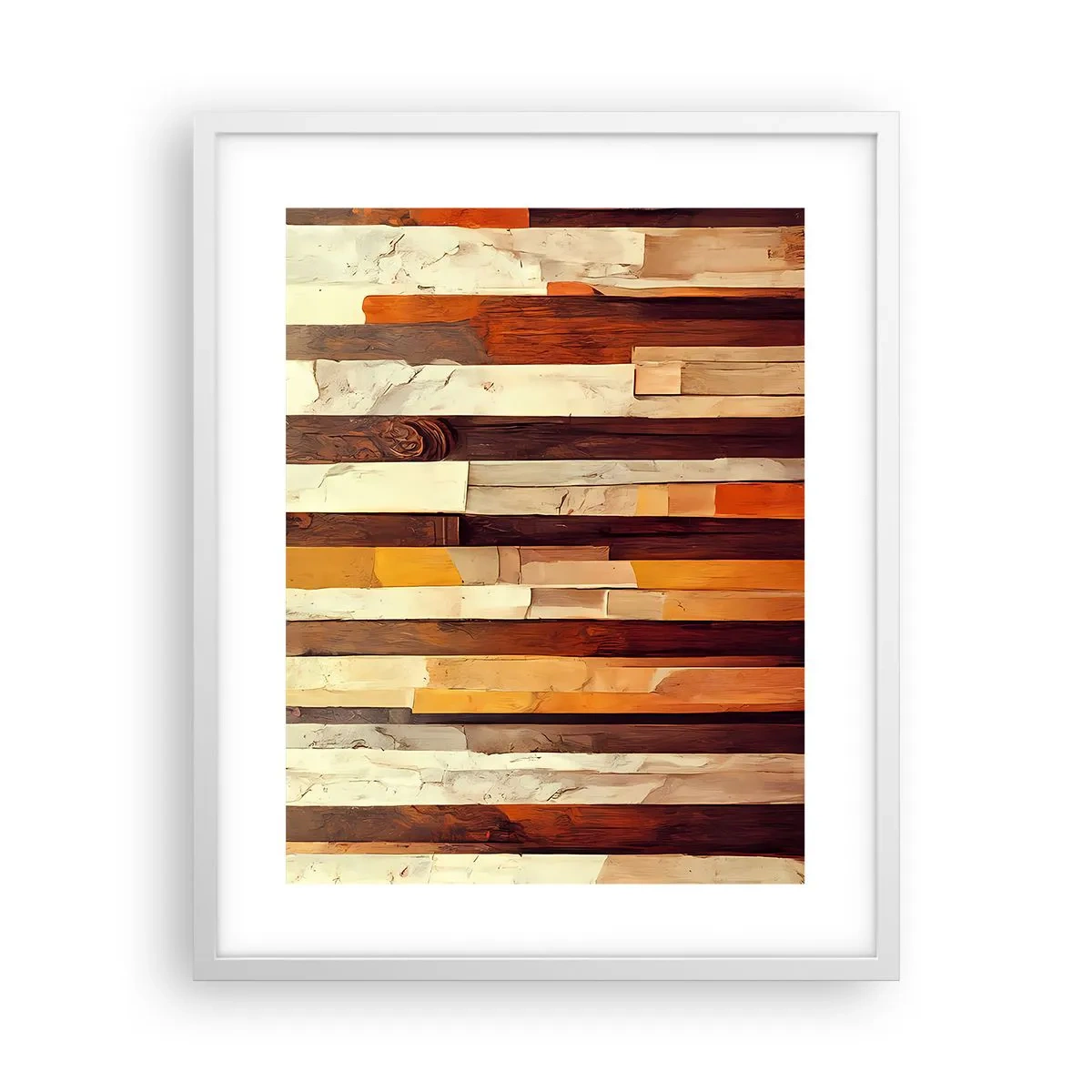 Plakat i hvid ramme - Hymne af skovens træer - 40x50 cm