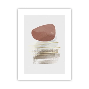 Plakat - Abstrakt kolonnade - 30x40 cm