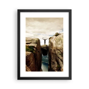 Plakat i sort ramme - Hvordan har jeg det! - 30x40 cm
