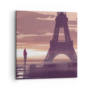 Lærredstryk - Billede på lærred - Kun de to - 70x70 cm