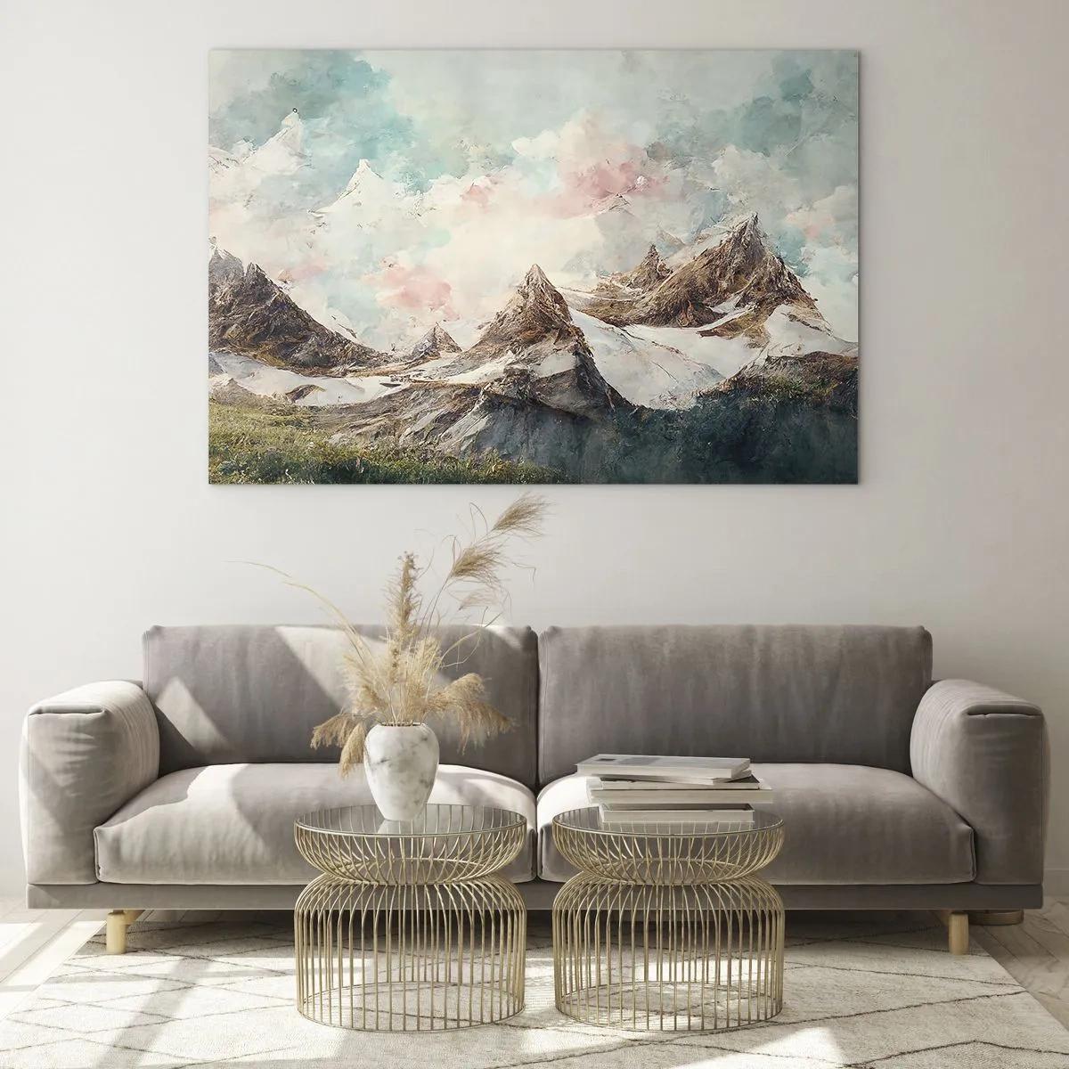 Billede på glas - Stenede knive - 120x80 cm