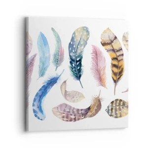 Lærredstryk - Billede på lærred - Letvægts, farverig og flerfarvet - 30x30 cm