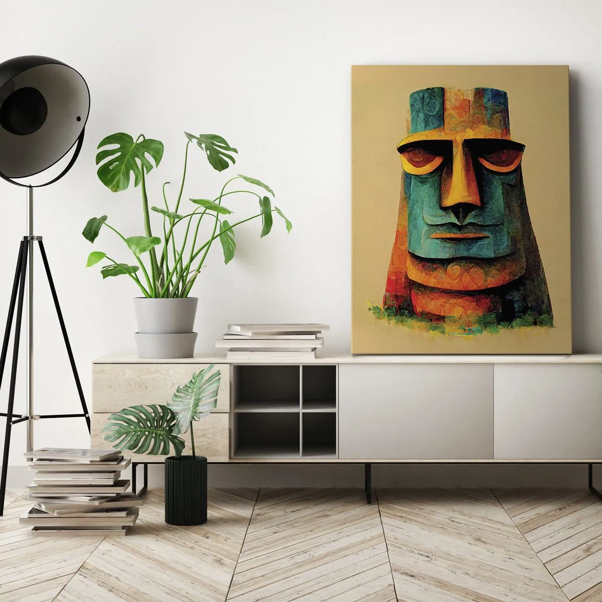 Lærredstryk - Billede på lærred - Statuarisk, men alligevel sympatisk - 50x70 cm