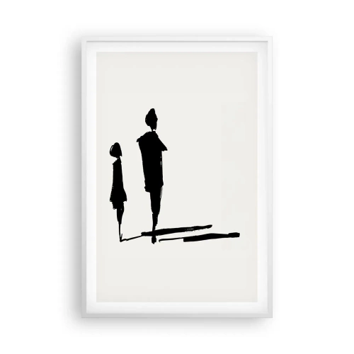 Plakat i hvid ramme - Sikkert sammen? - 61x91 cm