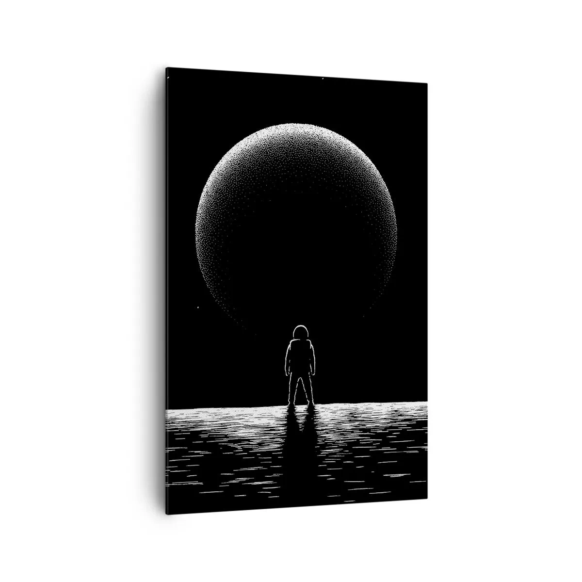 Lærredstryk - Billede på lærred - Ansigt til ansigt - 80x120 cm