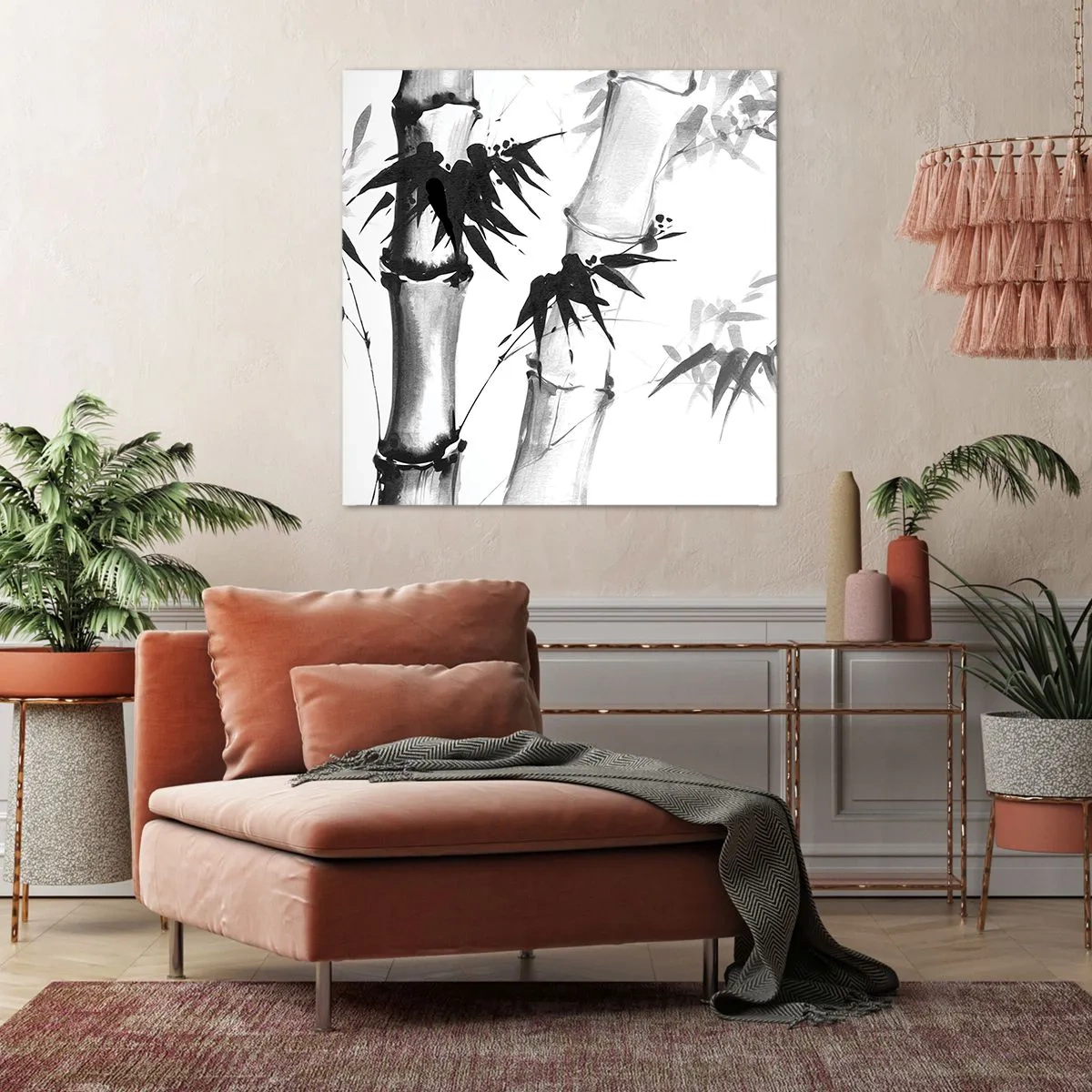 Lærredstryk - Billede på lærred - Nærbillede af Orienten - 70x70 cm