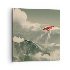 Lærredstryk - Billede på lærred - Frygtløs pioner - 70x70 cm