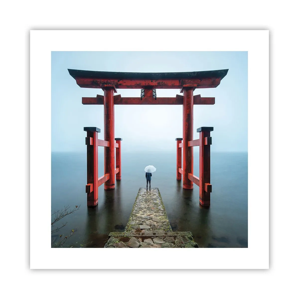 Plakat - Japansk drømmeri - 40x40 cm