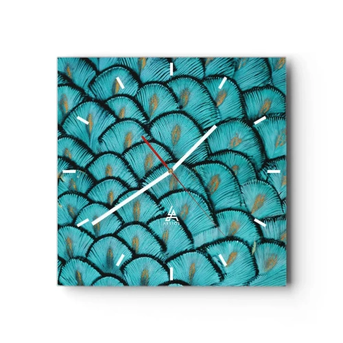 Vægur, Uret - Den store fjer-galla - 40x40 cm