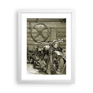 Plakat i hvid ramme - I onkel Wladeks skur - 30x40 cm