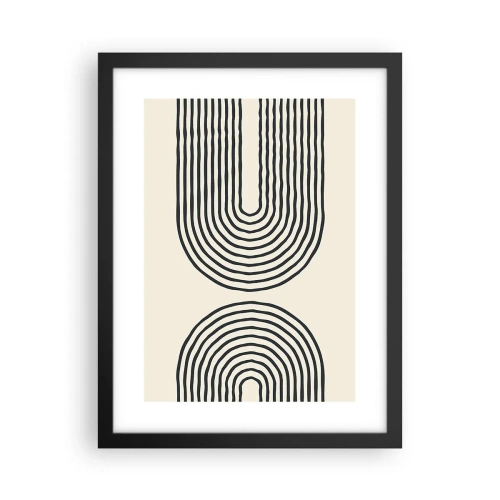 Plakat i sort ramme - Kommer snart... - 30x40 cm