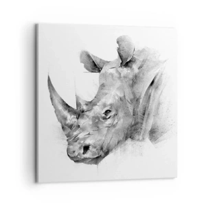 Lærredstryk - Billede på lærred - Afrikansk portræt - 60x60 cm