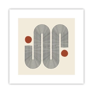 Plakat - Fra start til slut - 30x30 cm