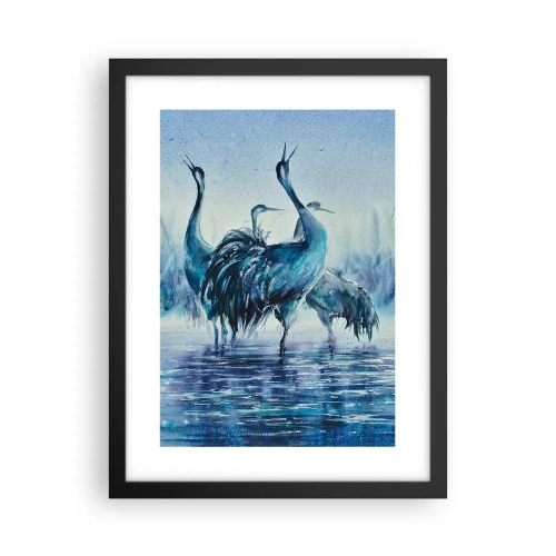 Plakat i sort ramme - Morgenmøde - 30x40 cm