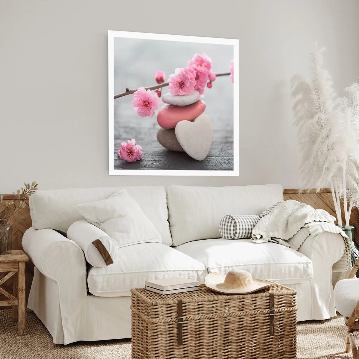 Plakat - Kirsebærblomstens lyksalighed - 50x50 cm