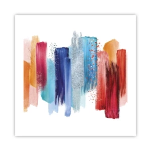 Plakat - Op og ned  - 50x50 cm