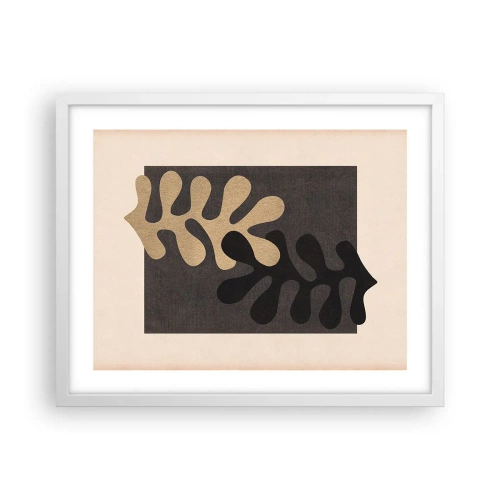 Plakat i hvid ramme - Fravær og supplement - 50x40 cm