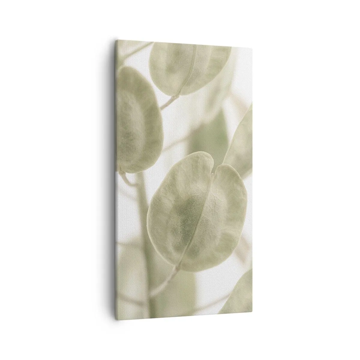 Lærredstryk - Billede på lærred - I begyndelsen var der blade... - 55x100 cm