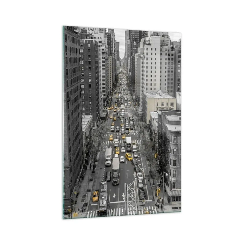 Billede på glas - Livet i New York - 70x100 cm