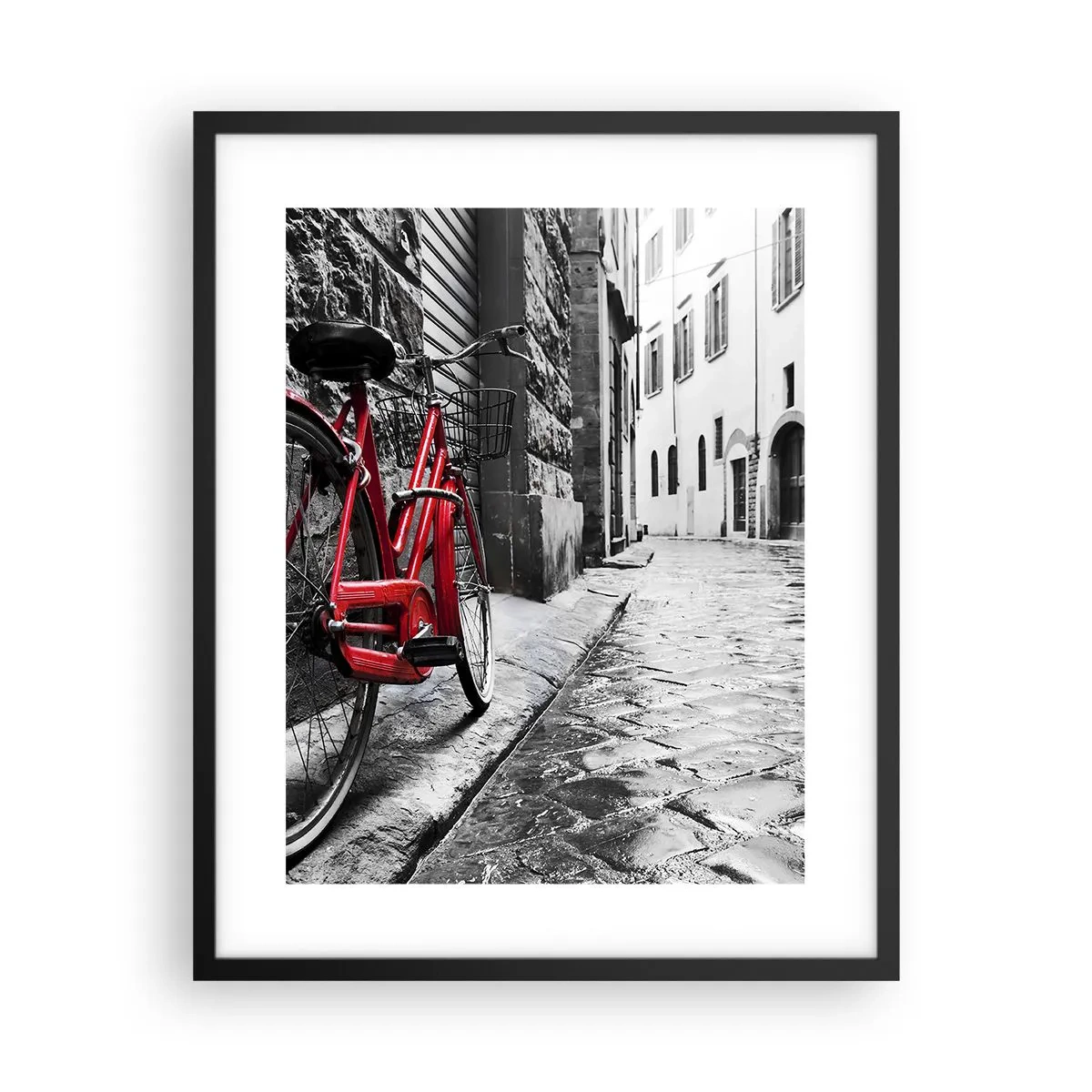 Plakat i sort ramme - Ægte skønhed ældes ikke - 40x50 cm