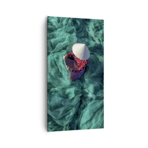 Lærredstryk - Billede på lærred - I et hav af lys - 55x100 cm