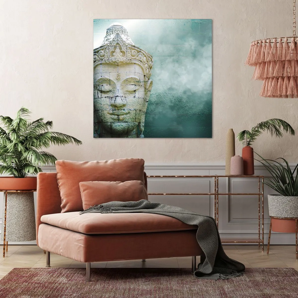 Lærredstryk - Billede på lærred - På jagt efter lys - 70x70 cm