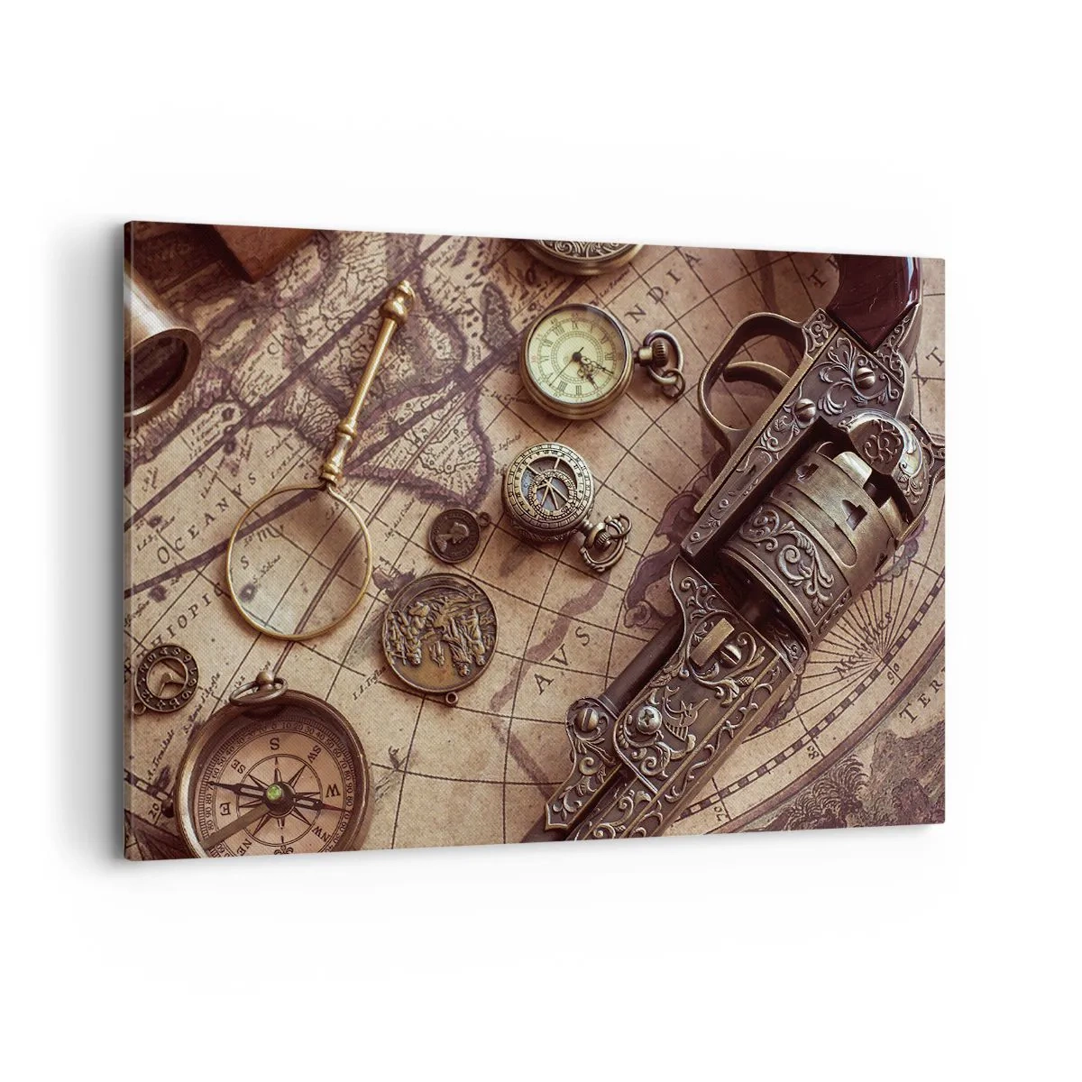 Lærredstryk - Billede på lærred - Opkald til eventyr - 120x80 cm