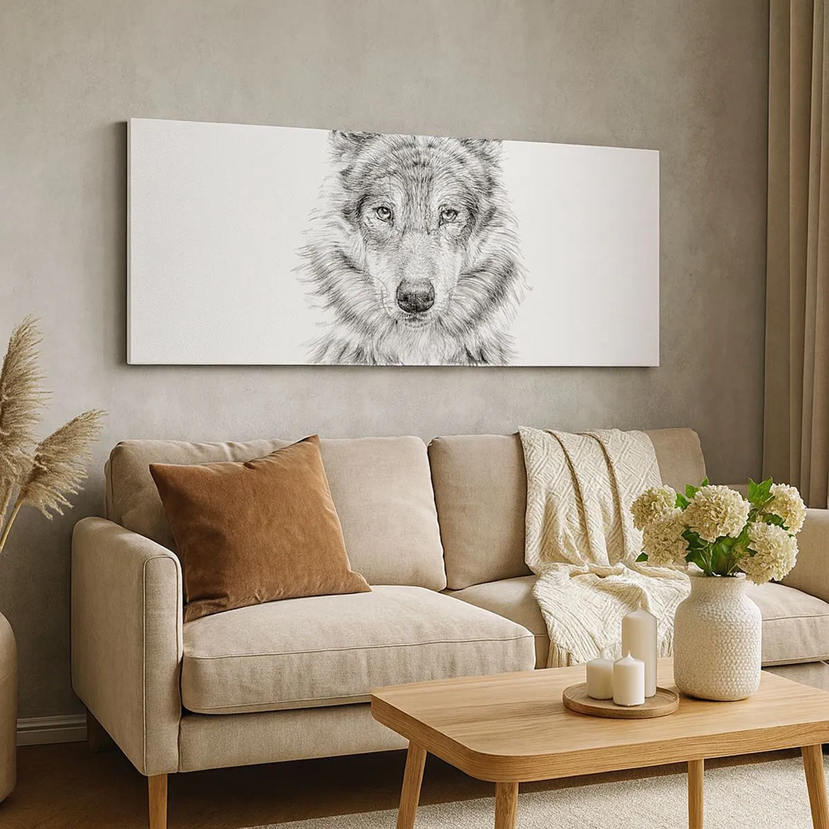 Lærredstryk - Billede på lærred - En født leder - 100x40 cm