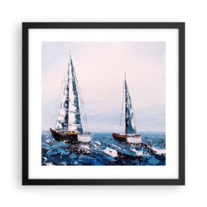 Plakat i sort ramme - Vindens broderskab - 40x40 cm