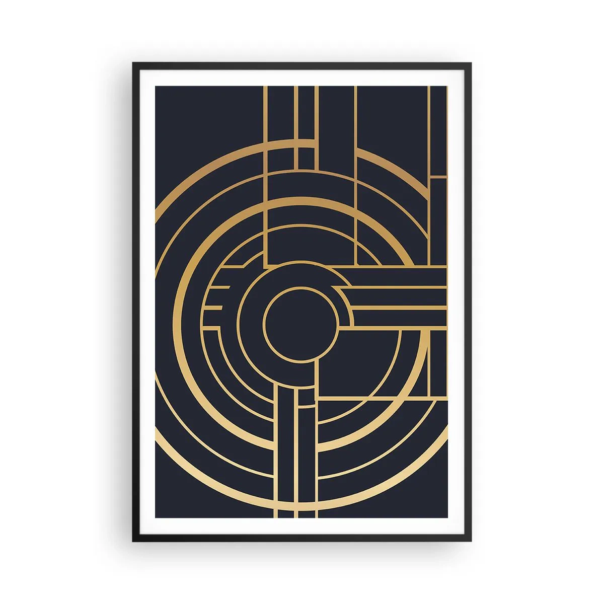 Plakat i sort ramme - At vende tingene på hovedet - 70x100 cm