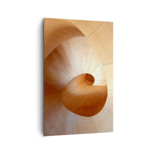 Lærredstryk - Billede på lærred - Arkitektonisk serpentin - 80x120 cm