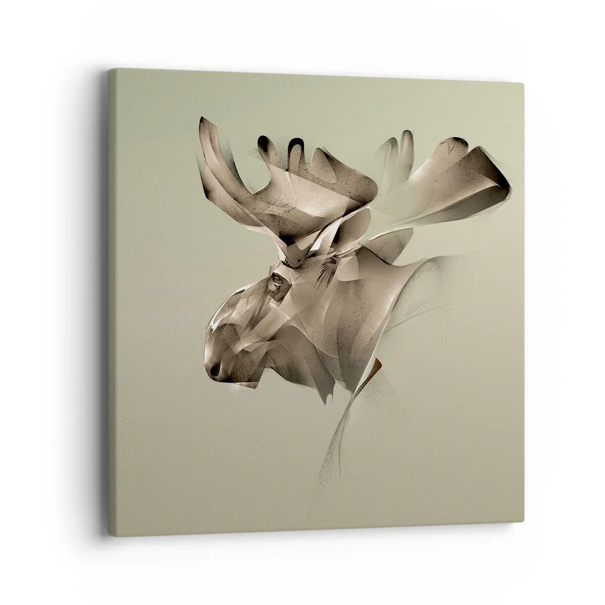 Lærredstryk - Billede på lærred - Den blide kraft af ro - 40x40 cm