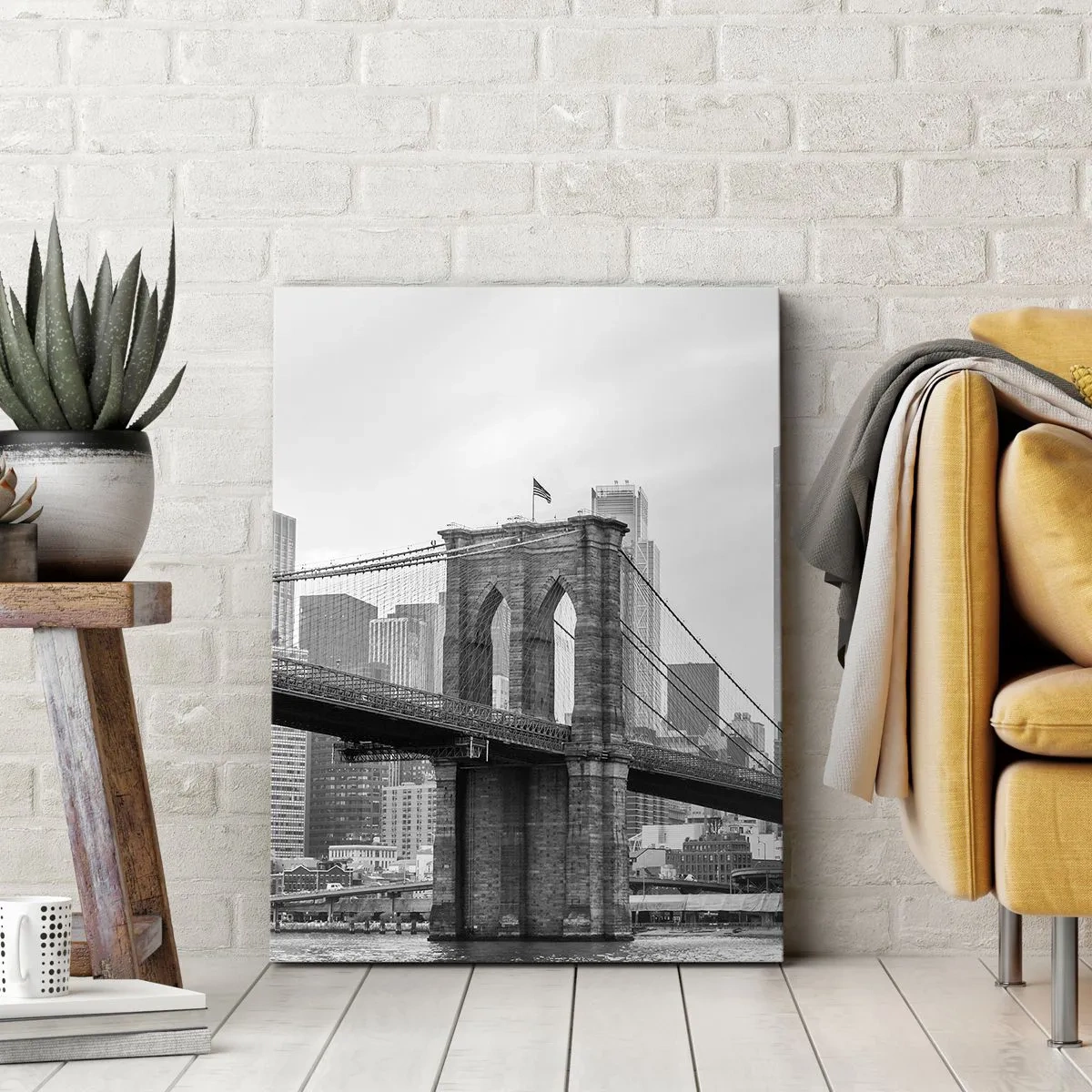 Lærredstryk - Billede på lærred - New York stemning - 50x70 cm