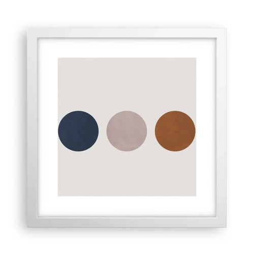 Plakat i hvid ramme - Et symbol på perfektion - 30x30 cm