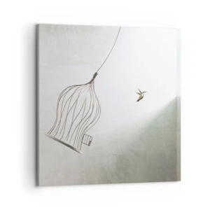 Lærredstryk - Billede på lærred - I sit elementet - 60x60 cm