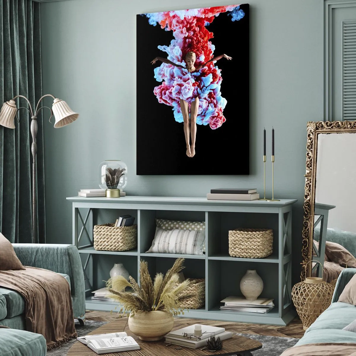 Lærredstryk - Billede på lærred - I fuld blomstring - 55x100 cm