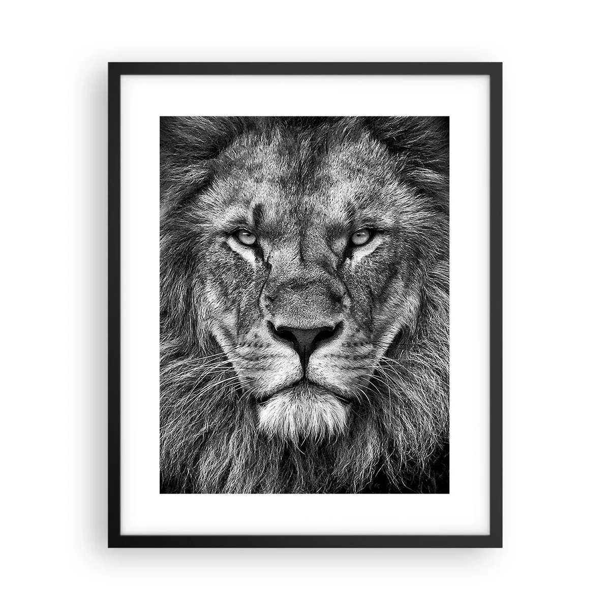 Plakat i sort ramme - I kroningsklædning - 40x50 cm