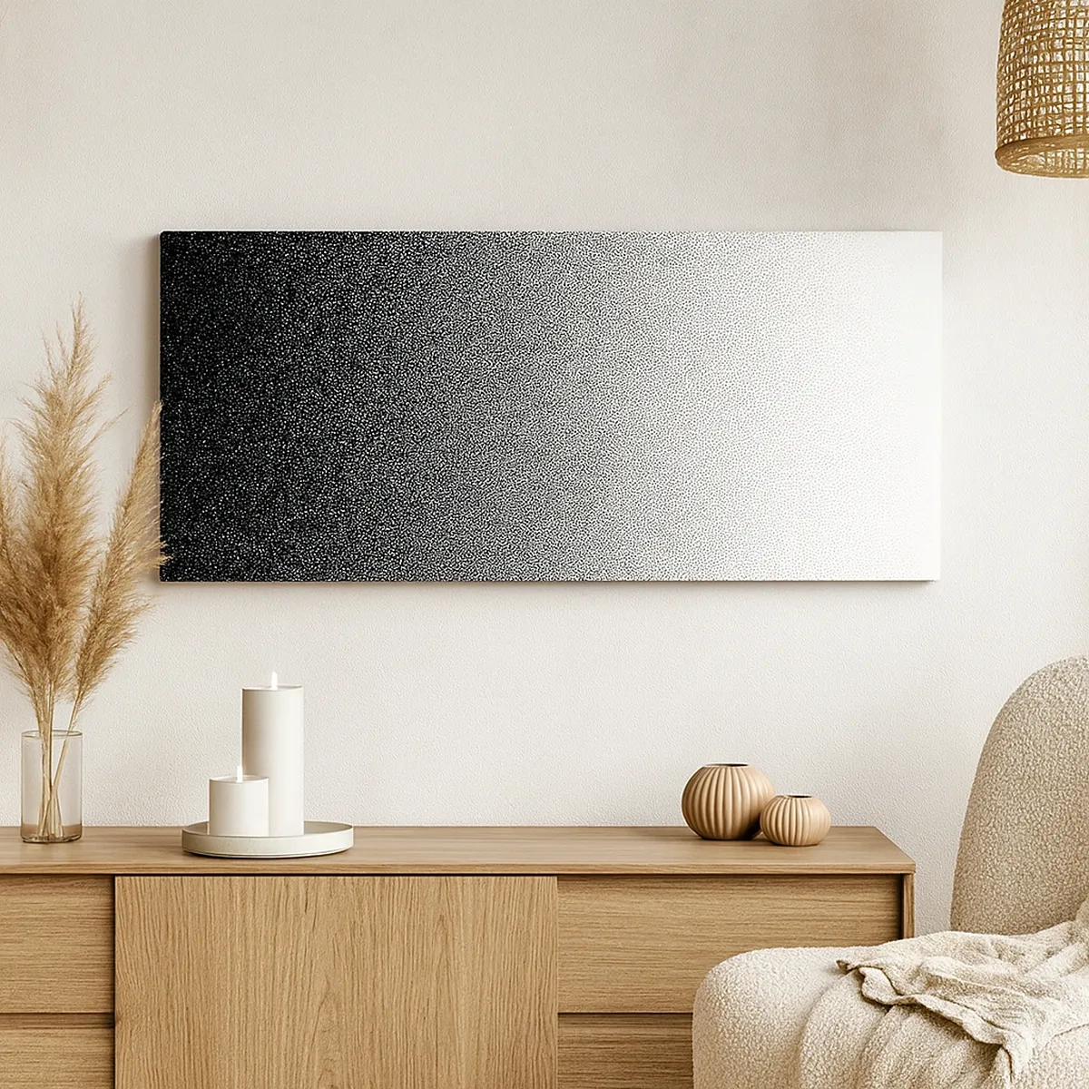 Lærredstryk - Billede på lærred - På vej mod lyset - 30x30 cm