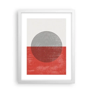 Plakat i hvid ramme - Lige til sagen - 30x40 cm