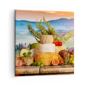 Lærredstryk - Billede på lærred - Italiensk livsglæde - 50x50 cm