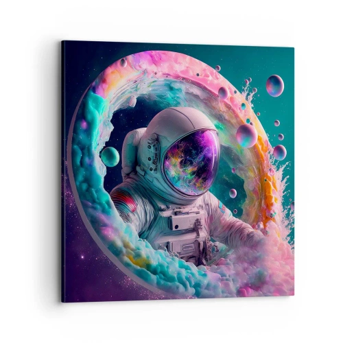 Lærredstryk - Billede på lærred - Stjerneport - 70x70 cm
