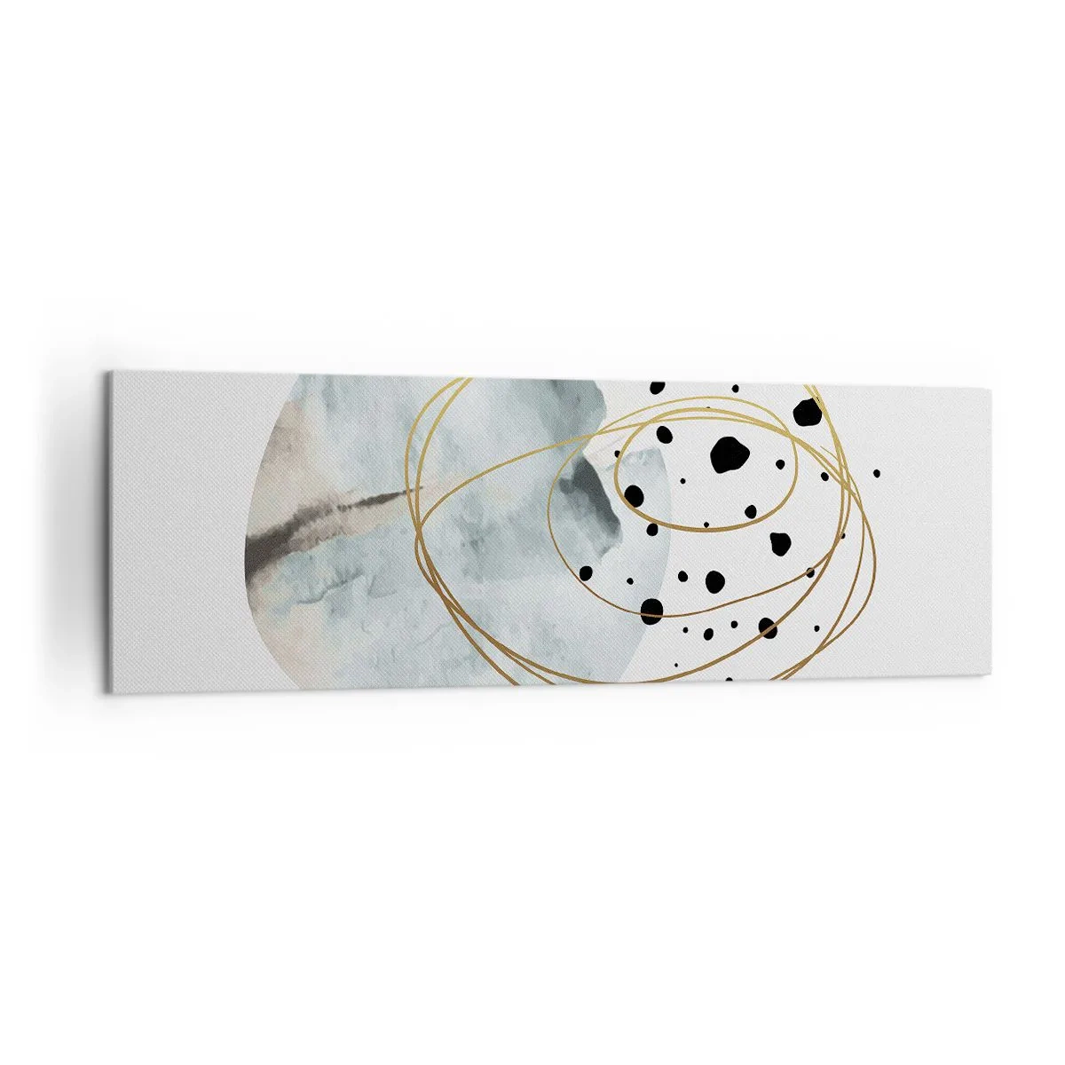 Lærredstryk - Billede på lærred - I rummets favntag - 160x50 cm