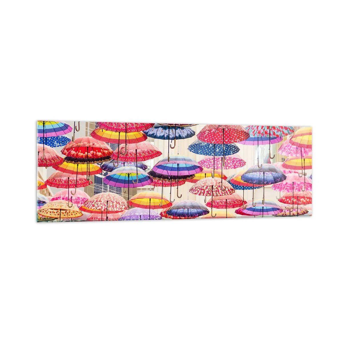 Billede på glas - Engen i byen - 160x50 cm