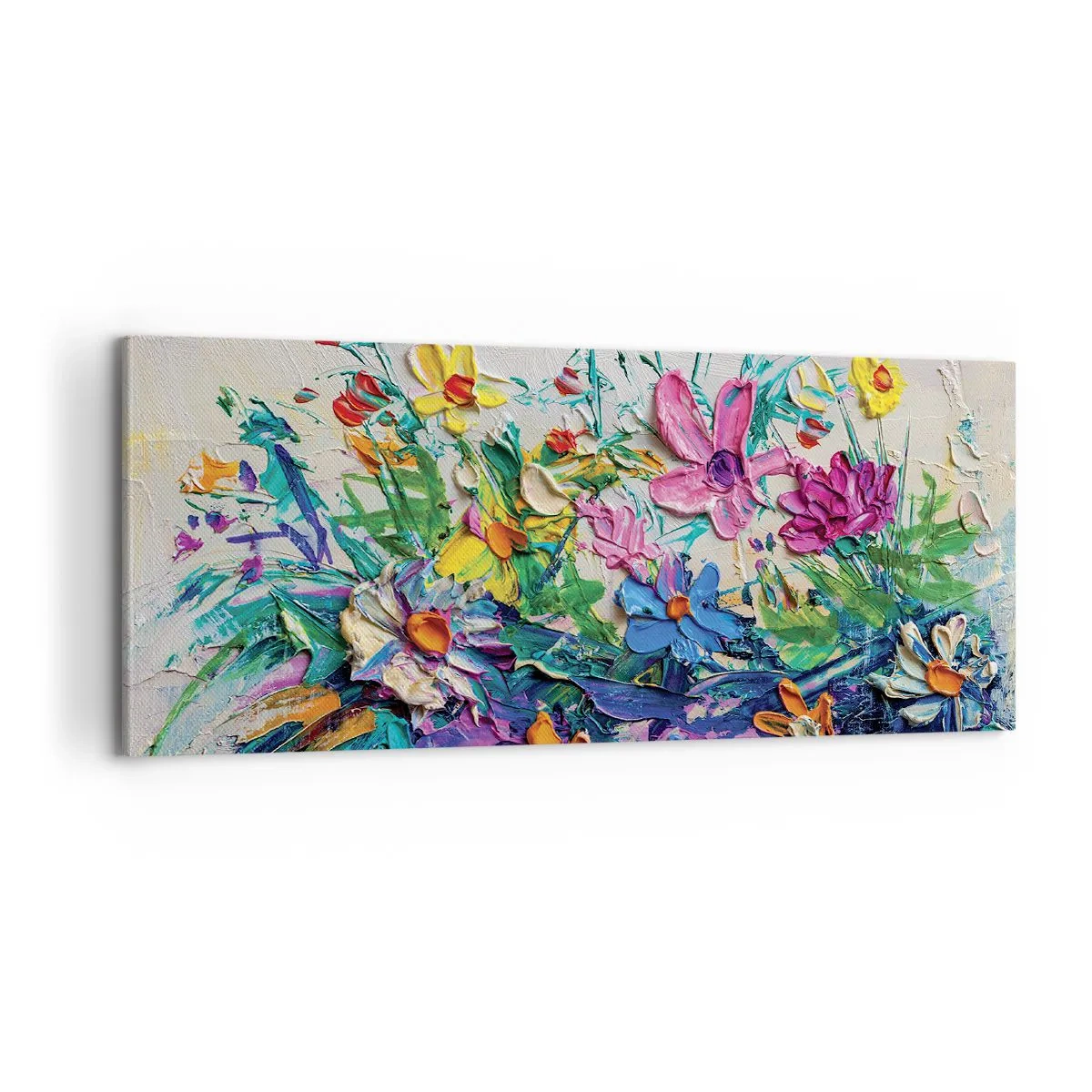 Lærredstryk - Billede på lærred - Overhovedet ikke et stilleben - 100x40 cm