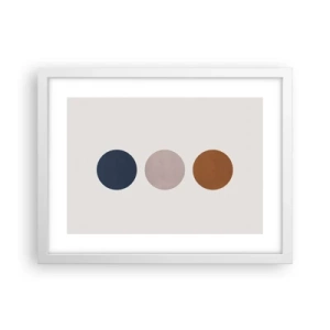 Plakat i hvid ramme - Et symbol på perfektion - 40x30 cm