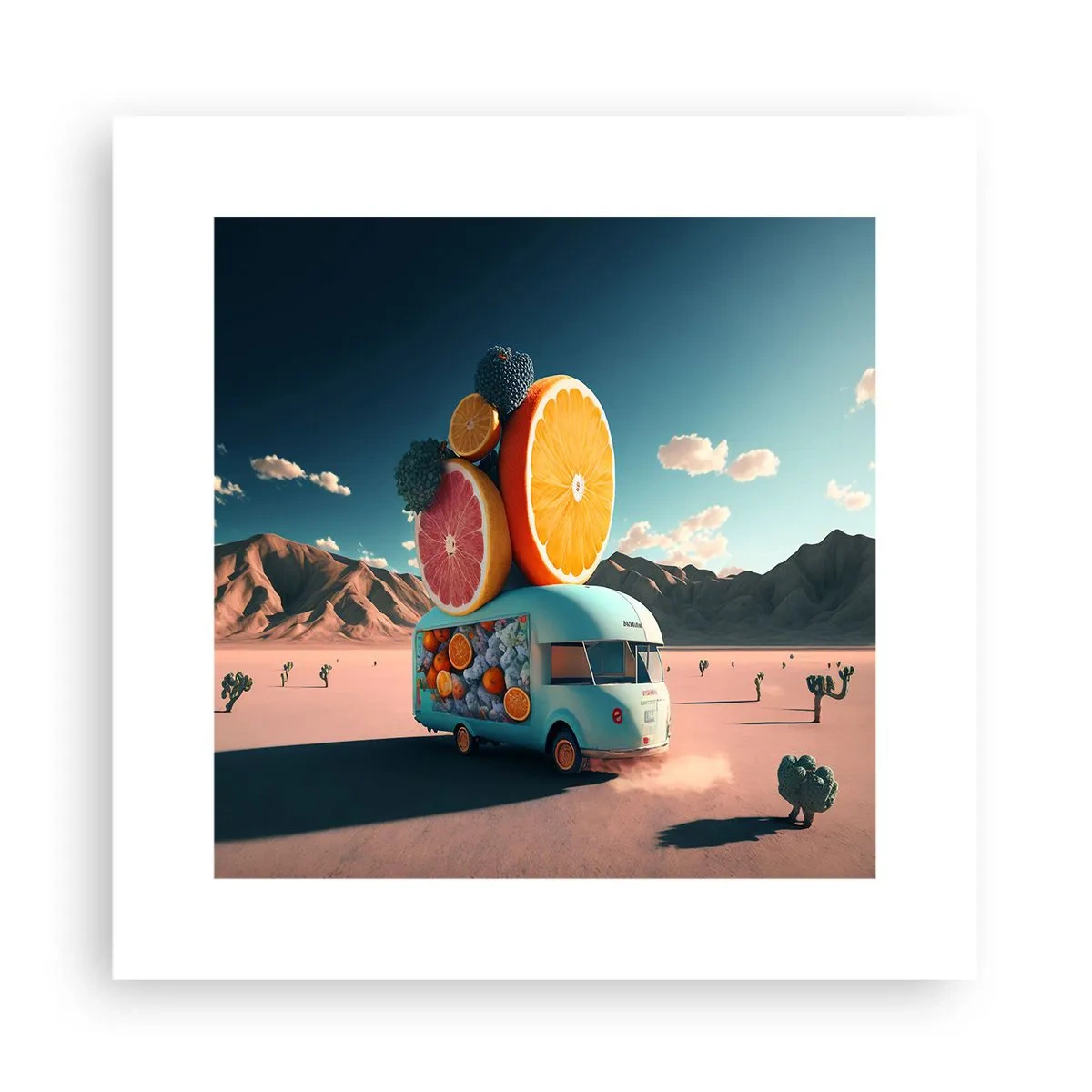 Plakat - En smag af ferie - 30x30 cm